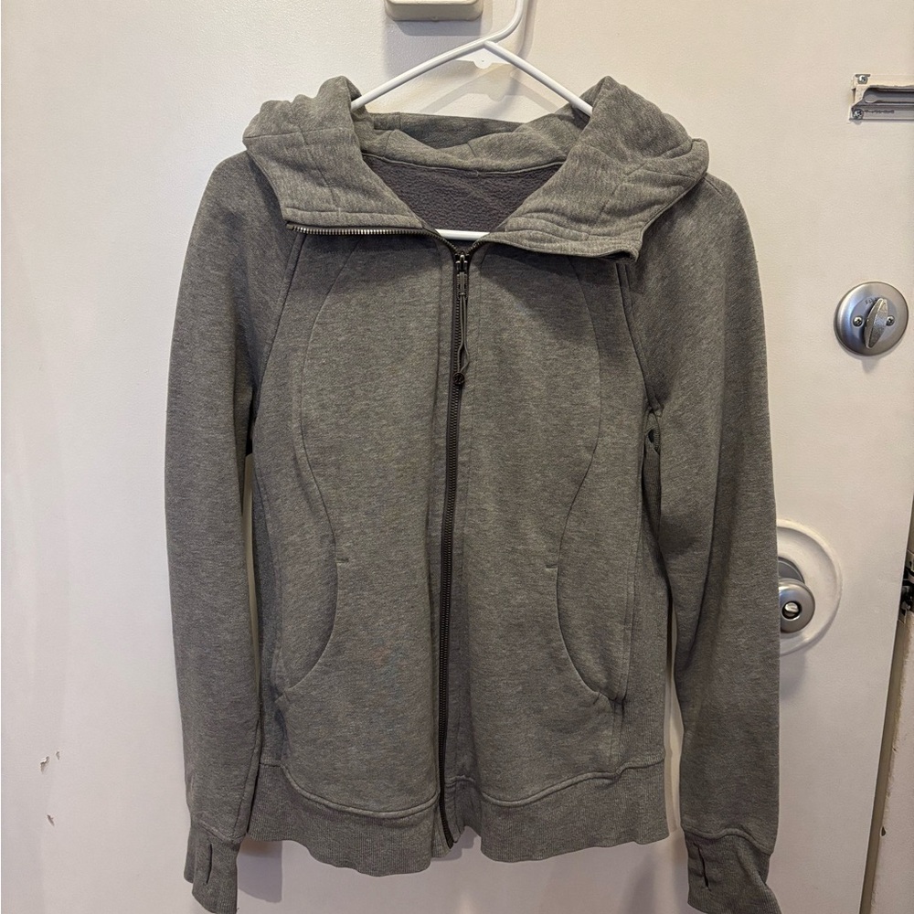 Lululemon Scuba Hoodie Sz 8 Grey/Gray